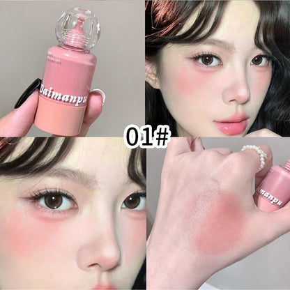When You Put Blush in a Milk Bottle and Press It Lightly, the Makeup Becomes Clear and the Korean-Style Color Is Well Displayed, with the Color Rising up for a Light and Natural Look, and Is Easy to Apply.