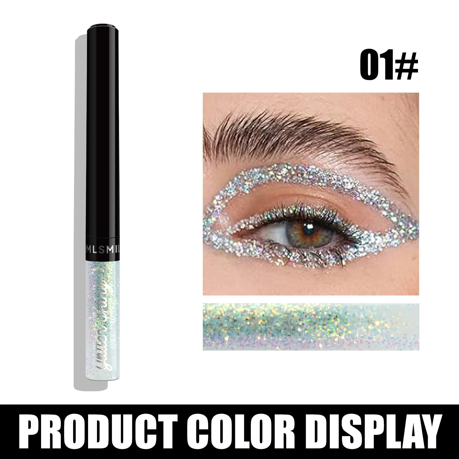 Colors Liquid Eyeliner Set Glitter Eye liner Pen Eye Makeup Quick Dry Eyeshadow Long lasting No Blooming Beauty Cosmetics