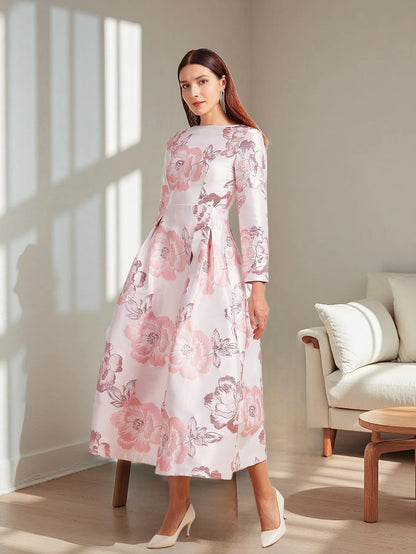 2025 Autumn-Winter New Luxury Elegant Pink Party Banquet Evening Gown for Wedding Guest Dresses