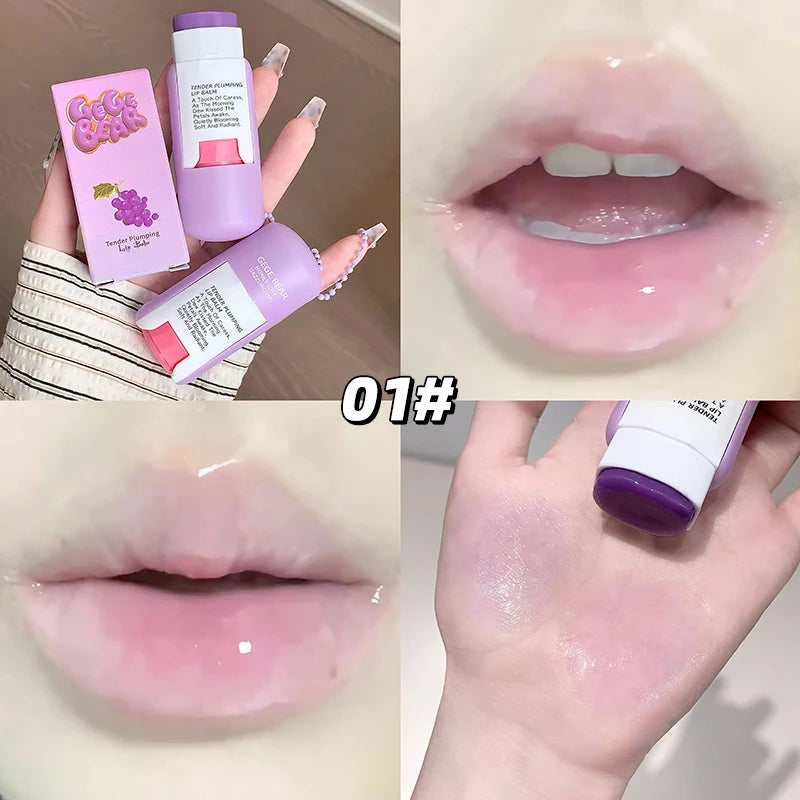 Gege Bear Large Capacity Lip Balm Keychain Pendant, Hydrating & Moisturizing Lip Care, Perfect as Lipstick Base & Accessory