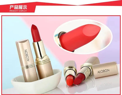 10 Colors Pink Lipstick Waterproof Matte 24 Hours Long Lasting Non-Stick Cup Red Rose Lip Tint Velvet Cosmetic Women Make Up