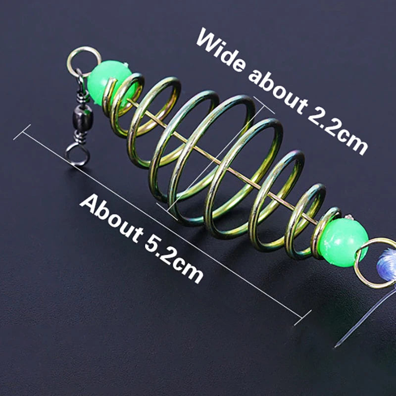 Bully Bundle Hookless Fishing Set Simple Small Fish Net Explosive Hook Spring Bait Cage Fishing Net Sticky