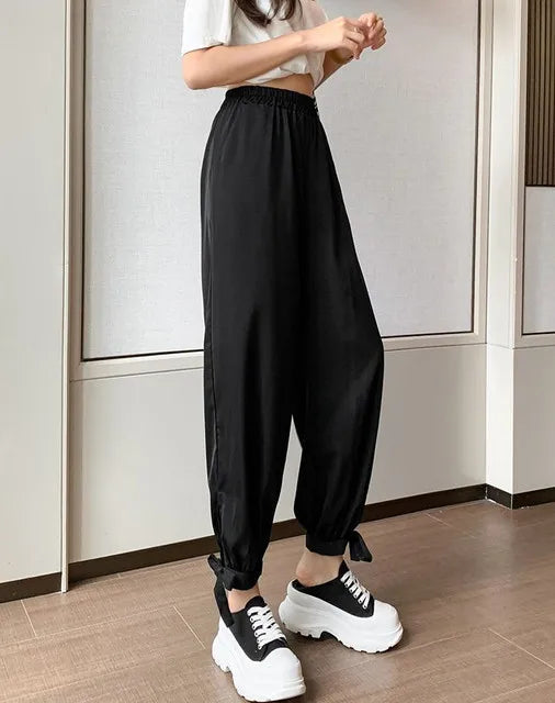 Women's Pants High Waist Outfits Quality New In Aesthetic Autumn Y2k Streetwear Harajuku All Medium Slacks Harem Female Trousers