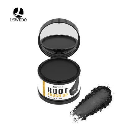 Lewedo Hair Line Powder 4g Black Root Cover Up Natural Instant Waterproof Hairline Shadow Powder Hair Concealer Coverage