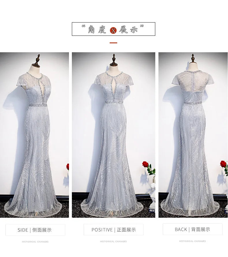 2025 New Elegant Evening Wedding Party Formal Dress Festa Mermaid Ball Gown For Hosts At Banquets And Annual Meetings Gala Gowns