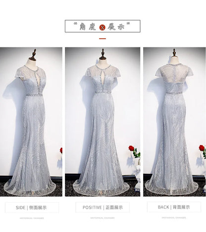 2025 New Elegant Evening Wedding Party Formal Dress Festa Mermaid Ball Gown For Hosts At Banquets And Annual Meetings Gala Gowns
