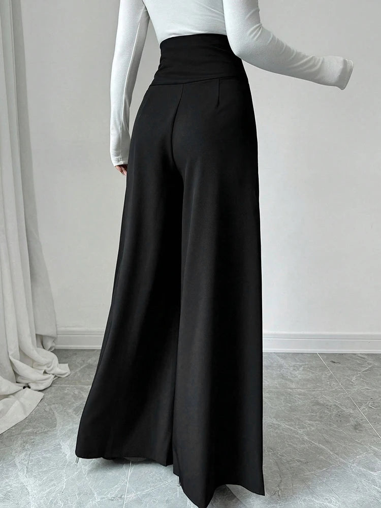 Summer Black Sexy Women Trousers New Streetwear Fashion Button Casual Slim Trousers Female Club Party Versatile Knitted Clothing