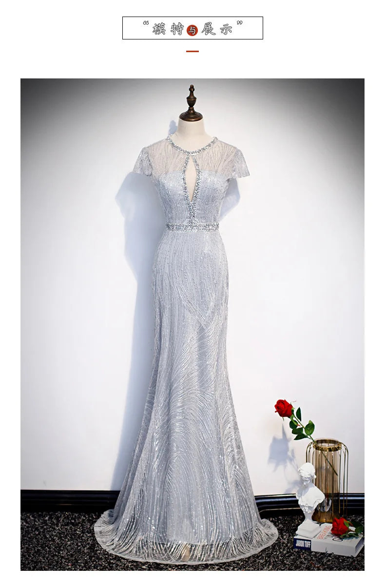 2025 New Elegant Evening Wedding Party Formal Dress Festa Mermaid Ball Gown For Hosts At Banquets And Annual Meetings Gala Gowns