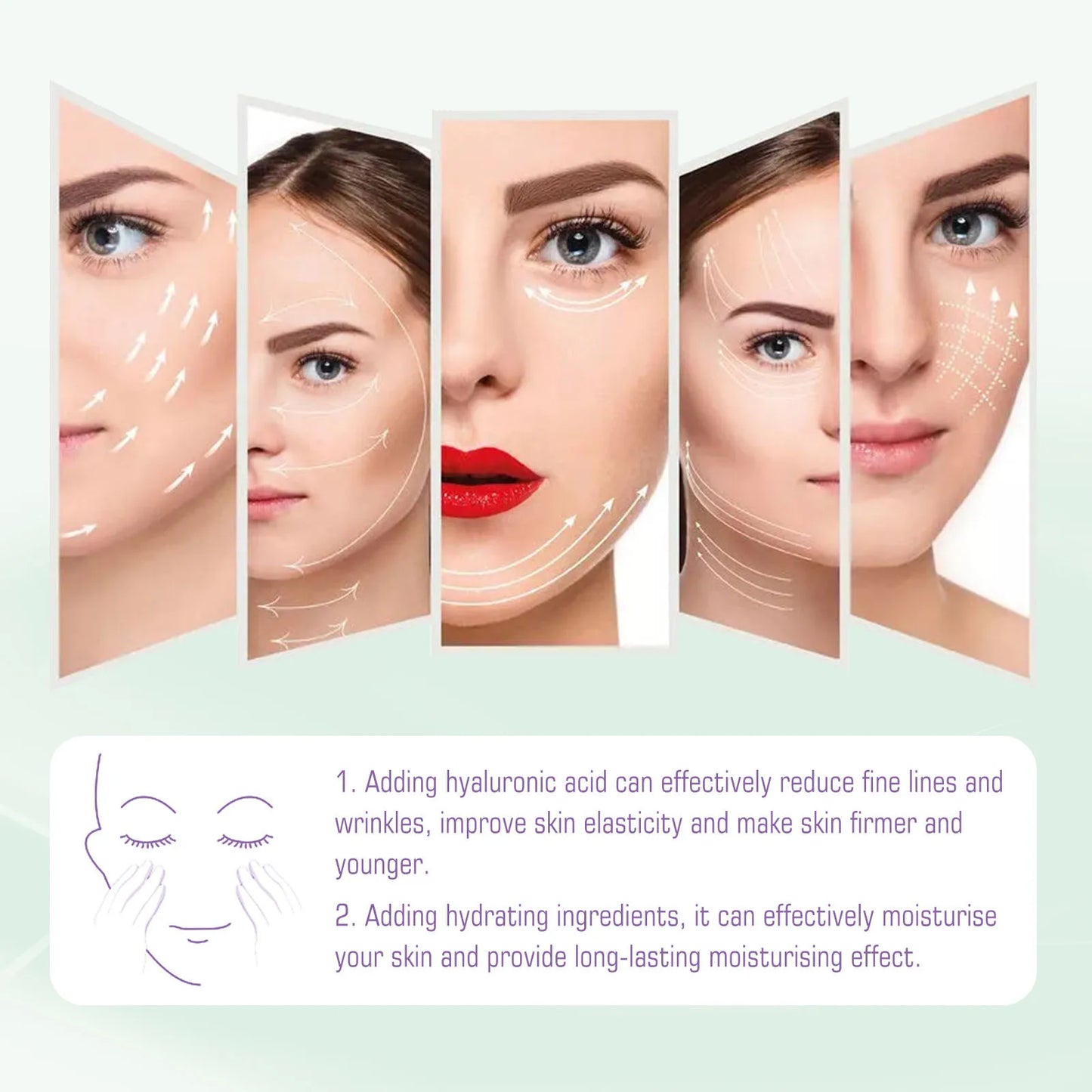 Wrinkle Firming Cream Fade Forehead Fine Lines Lightening Melanin Pigmentation Lifting Anti Aging Moisturizing Brightening Cream