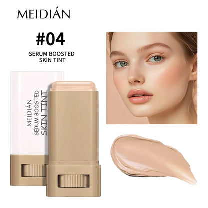Stick Foundation Balm Brighten Skin Tint Foundation Stick Smooth Plumper Hight Coverage Travel Bronze Foundation Stick Makeup