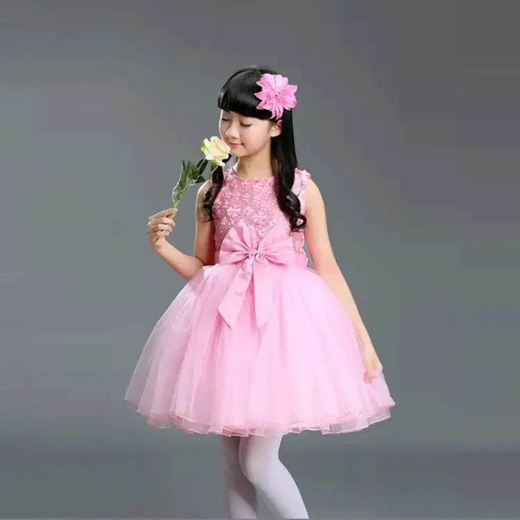 Flower Girl Dress For Wedding Baby Girl 2-8 Years Birthday Outfits Children's Girls First Communion Dresses Girl Kids Party Wear