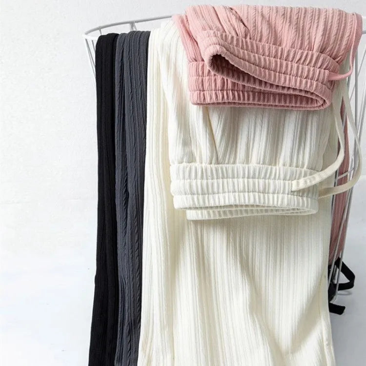 Women's Pencil Pants Jogger Sweatpants Thin Material Seven/Nine Points Length Boting Trousers for Spring Season