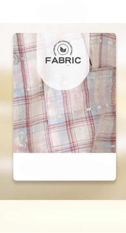 Girl's Shirt Spring and Autumn 2025 New Children's Spring Clothing Top, Stylish Thin Children's Plaid Shirt