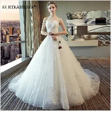 Elegant High Collar Evening Prom Bridesmaid Banquet Party Ball Dress Gown Short Sleeve Flower Embroidery Appliques Formal Dress