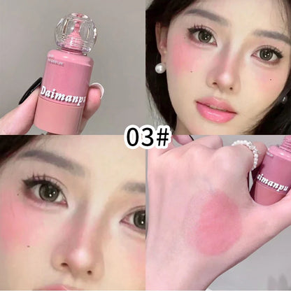When You Put Blush in a Milk Bottle and Press It Lightly, the Makeup Becomes Clear and the Korean-Style Color Is Well Displayed, with the Color Rising up for a Light and Natural Look, and Is Easy to Apply.