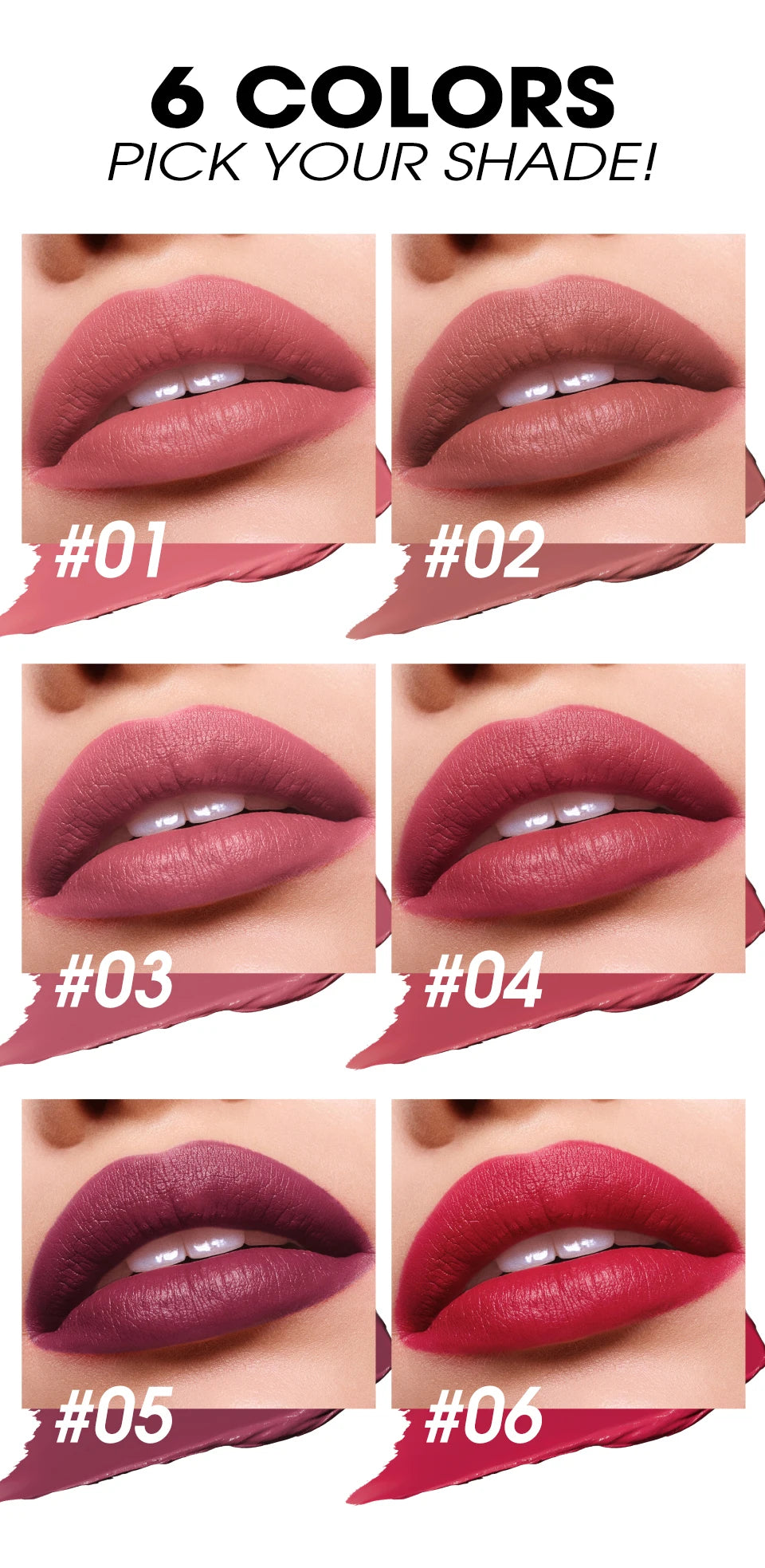 Bowknot Lipstick Matte Velvet Nude Lipstick Brightly Coloured Lip Tint Balm Non-stick Cup Smooth Sexy Red Pink Lip Glaze Makeup