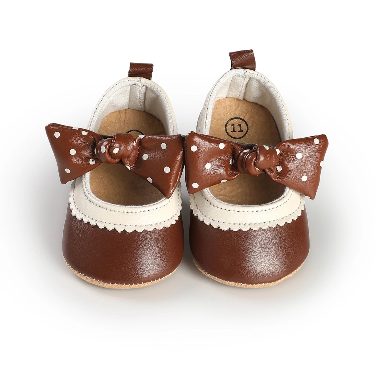 Lioraitiin Toddler Baby Girls Princess Shoes Soft Bow Non-slip Bottom First Walker Shoes Shoes
