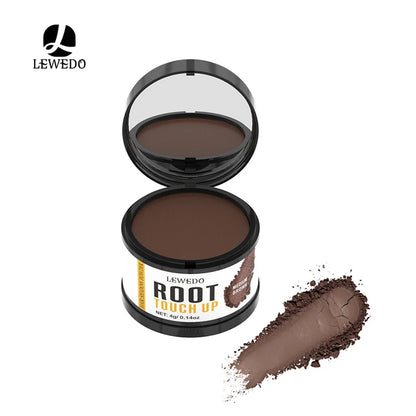 Lewedo Hair Line Powder 4g Black Root Cover Up Natural Instant Waterproof Hairline Shadow Powder Hair Concealer Coverage