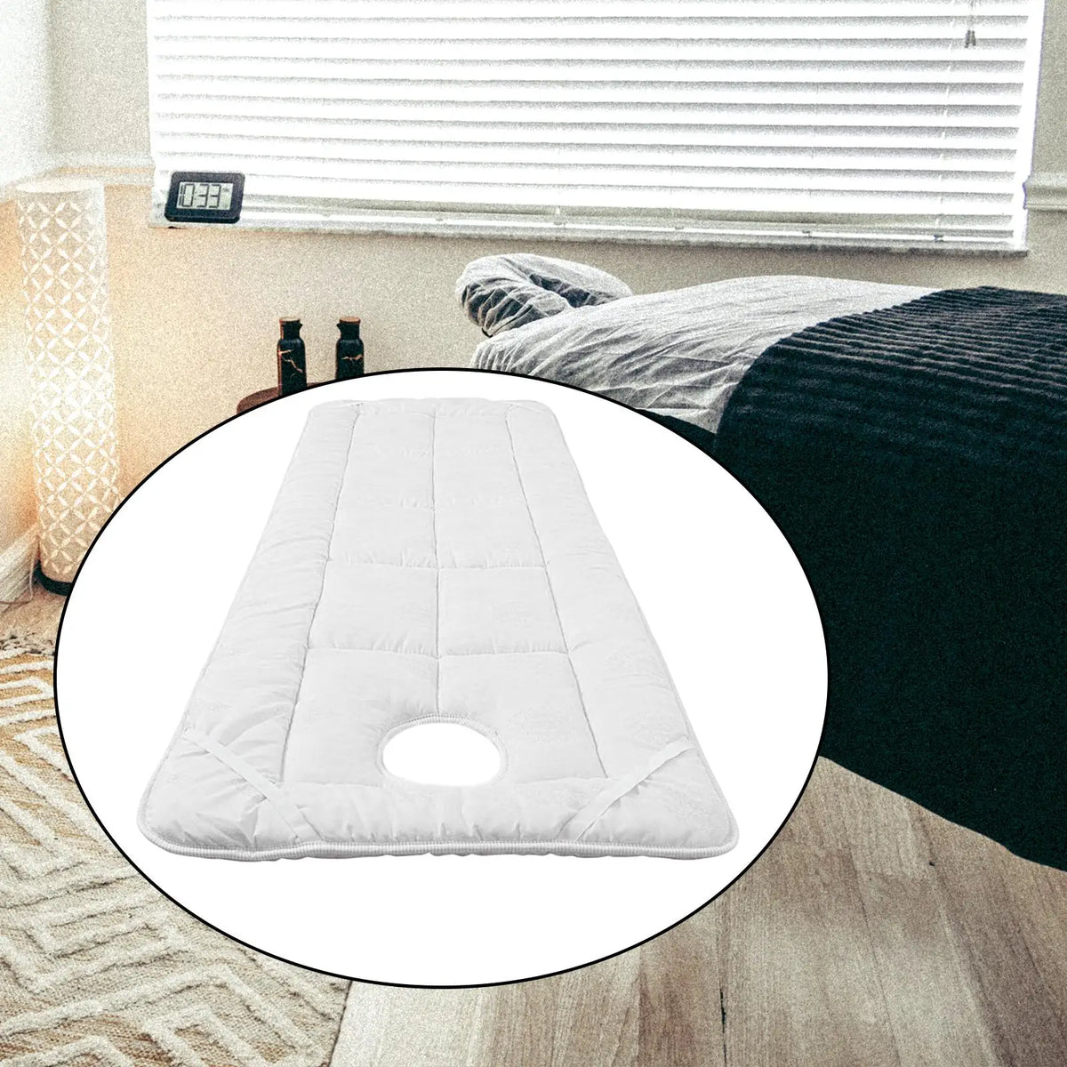 Beauty Salon Bed Sheet, Beauty Massage Bed Cover and 4 Elastic Bands, SPA Table Cover, Salon Bed Sheet for Beauty, SPA