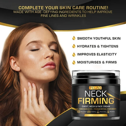 MELAO Neck Firming Cream Facial Moisturizer with Retinol, Collagen peptides & Hyaluronic Acid - Day & Night Hydrating Face Cream