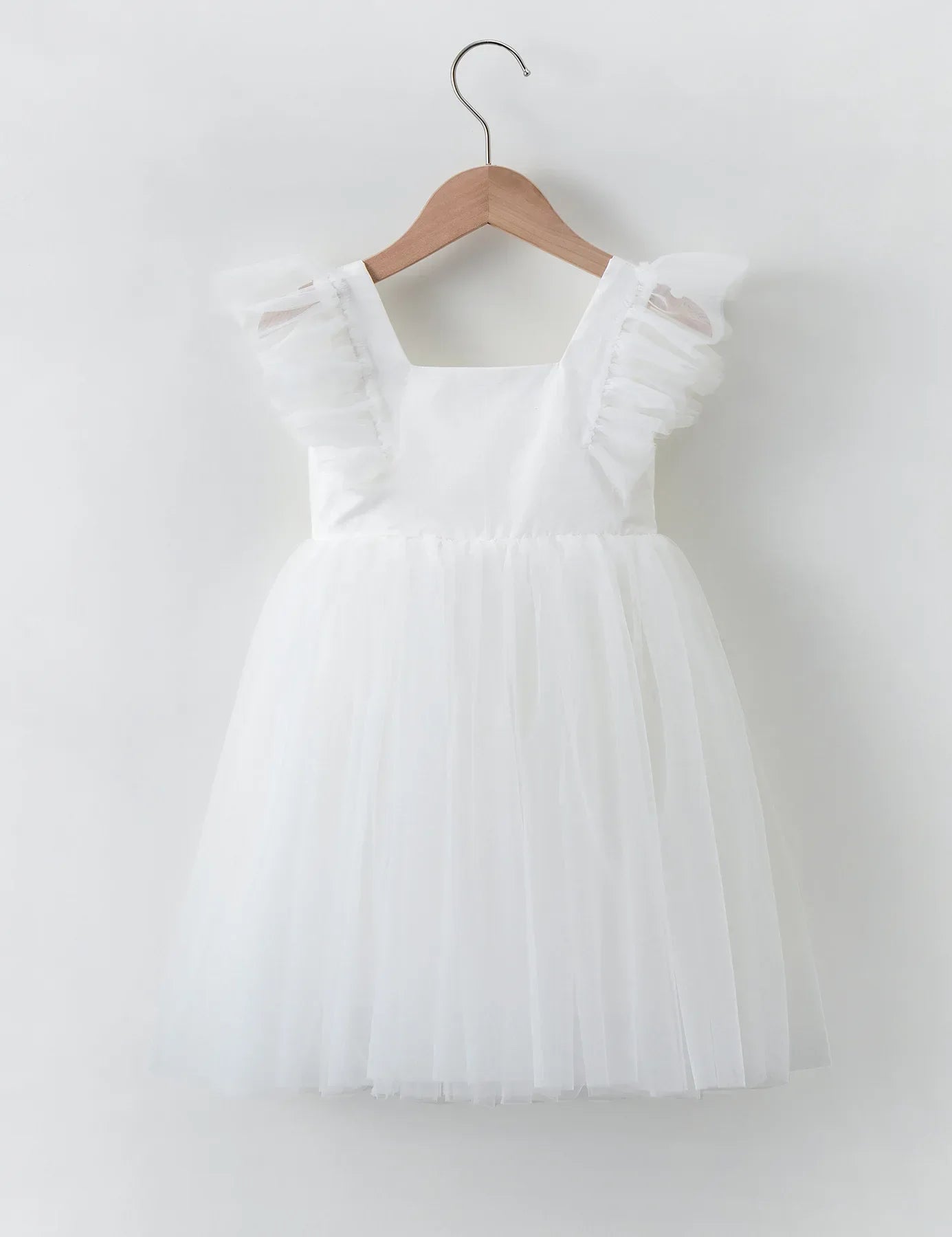 1-8Years New Little Girls Party Dress for Princess Dress Solid Child Clothes Flower Girl Birthday Princess Dress for Kids