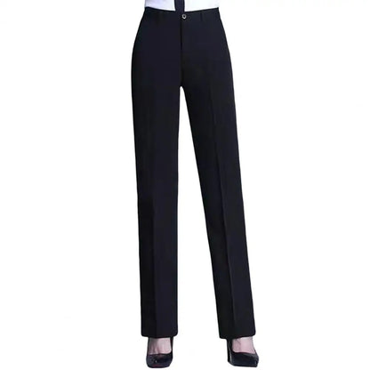 Simple Casual Women Suit Pants Straight Leg Pants Office Ladies Female Trousers Versatile Business Casual Pants Office Trousers