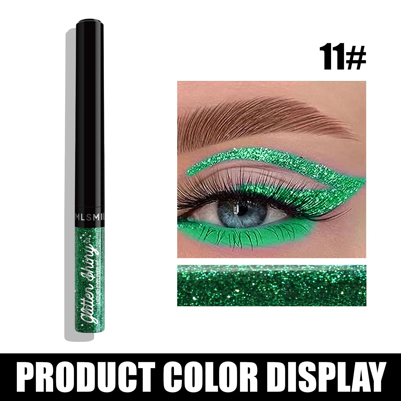 Colors Liquid Eyeliner Set Glitter Eye liner Pen Eye Makeup Quick Dry Eyeshadow Long lasting No Blooming Beauty Cosmetics