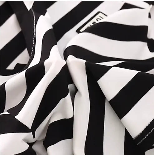 Children's short-sleeve stripe set, boys' black and white striped summer clothes, boy baby outwear short-sleeve shirt + shorts 2