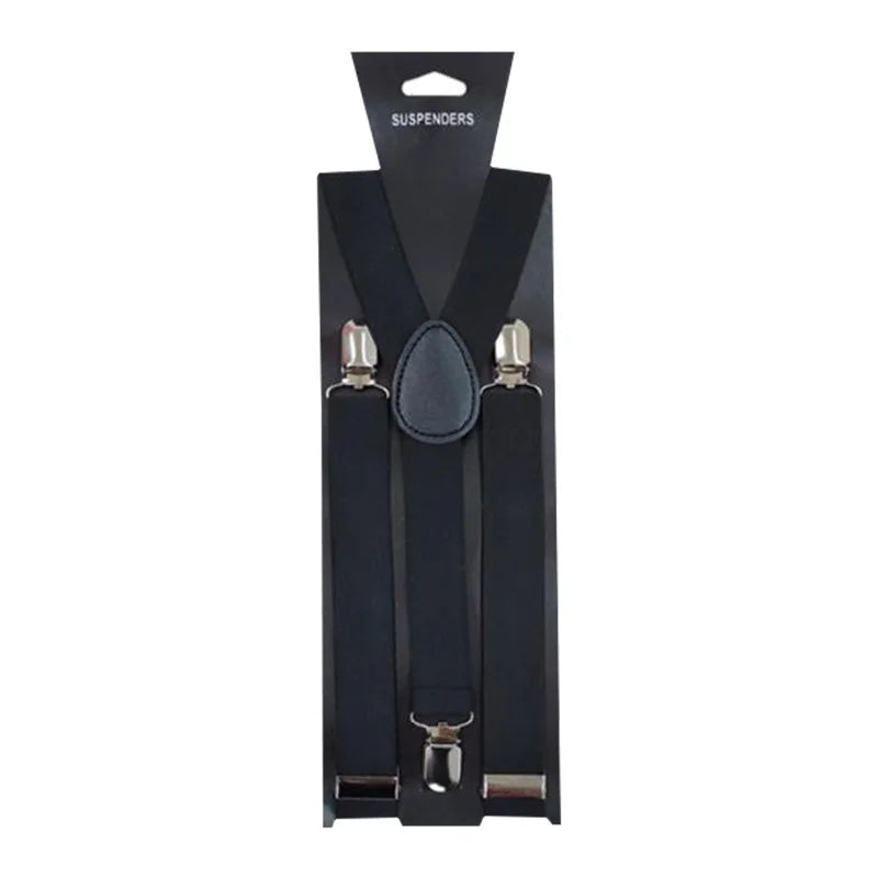 Children's Suspender Adjustable Straps Buckles Length Clothing with Three Elastic Clips Suspender Kids Wedding Accessories
