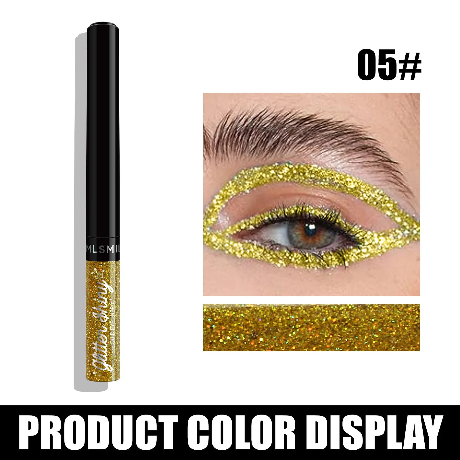 Colors Liquid Eyeliner Set Glitter Eye liner Pen Eye Makeup Quick Dry Eyeshadow Long lasting No Blooming Beauty Cosmetics