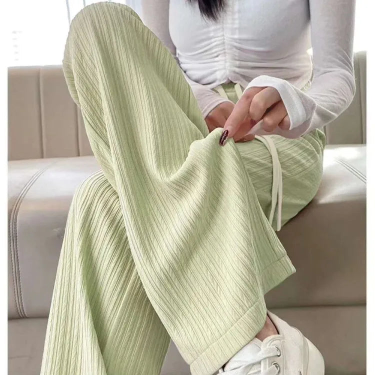 Women's Pencil Pants Jogger Sweatpants Thin Material Seven/Nine Points Length Boting Trousers for Spring Season