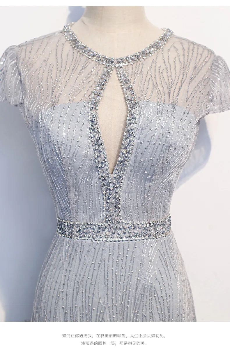 2025 New Elegant Evening Wedding Party Formal Dress Festa Mermaid Ball Gown For Hosts At Banquets And Annual Meetings Gala Gowns