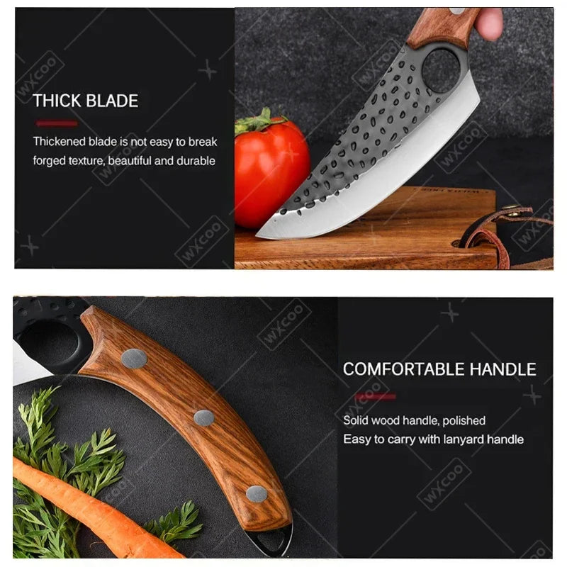 Stainless Steel Kitchen Multifunctional Labour-saving Chopping Knife Fruit Vegetable Cutting Knife Meat Cleaver Butcher Knife