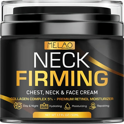 MELAO Neck Firming Cream Facial Moisturizer with Retinol, Collagen peptides & Hyaluronic Acid - Day & Night Hydrating Face Cream