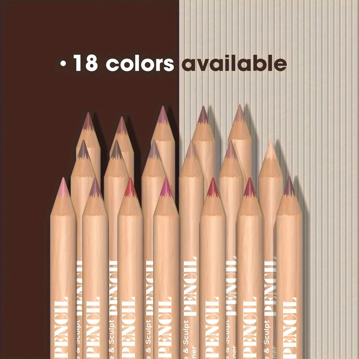 Velvet Matte Lip Liner Set - Long-Lasting Versatile Shades Longlasting Lip Makeup Berry, Brown, Pink Lip Pencil