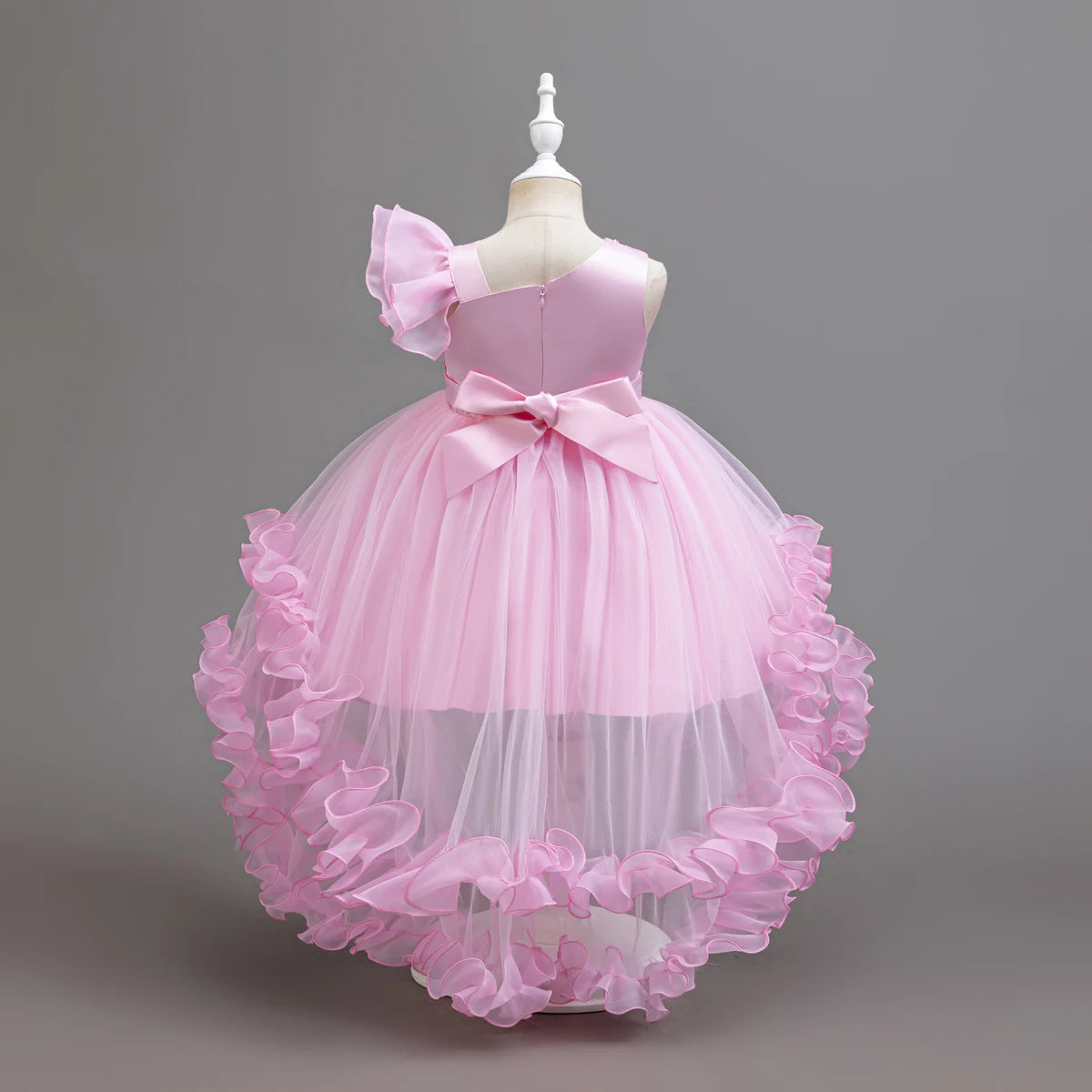 Flower Girl Party Dresses Wedding Birthday Trailing Princess Dress For Kids Graduation Pageant Bridesmaid Kids Costume