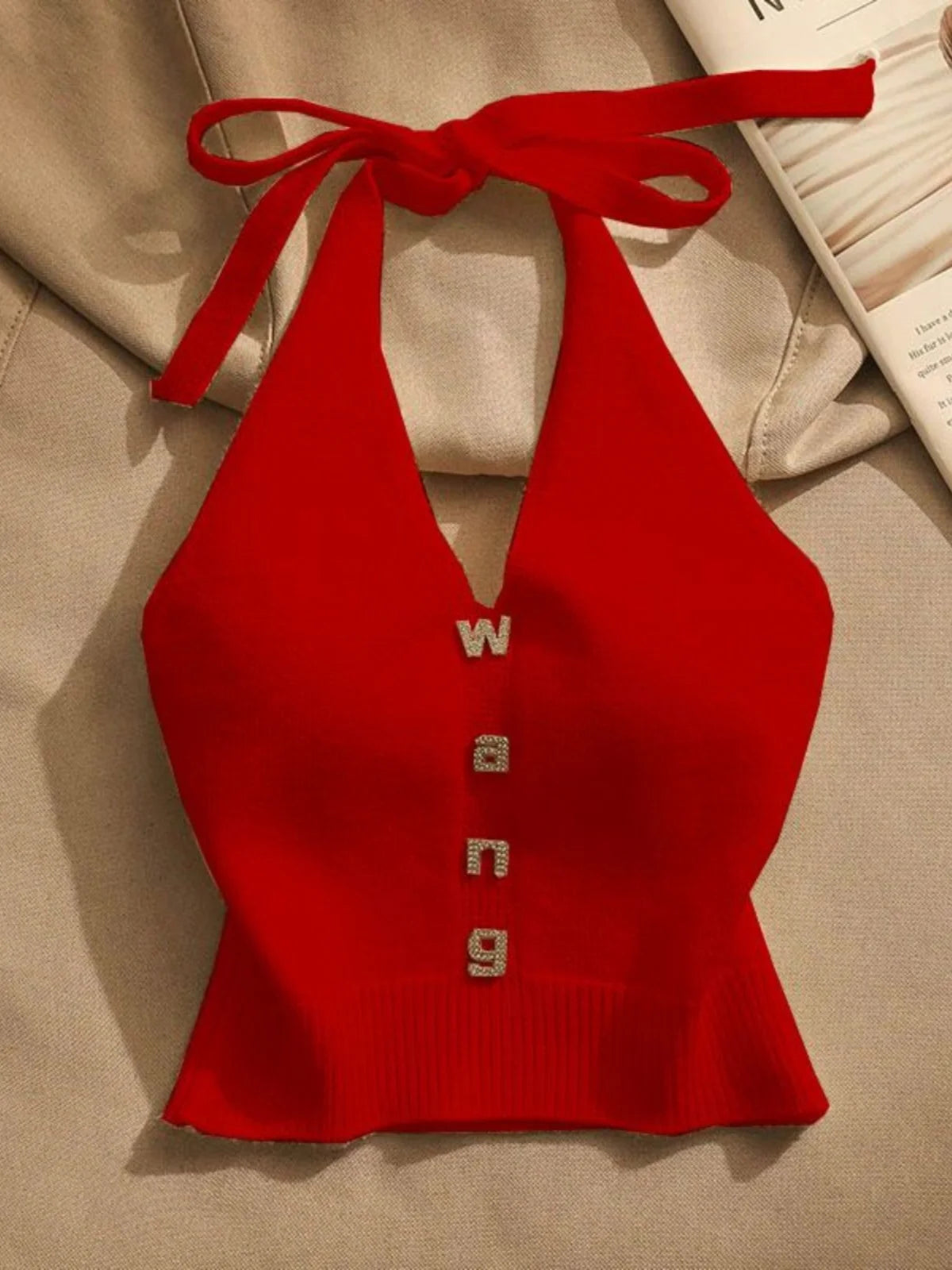 Slim Fit Knitted ter Top Women's Inner Wear Summer Sexy oulder Baring ort Svel irt Outerwear Trendy