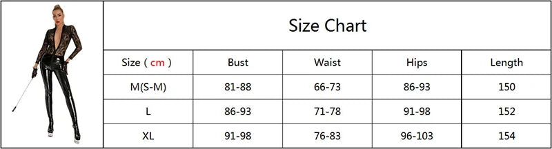 Sexy See-Through Lace Pu Bodysuit Ladies Leather Latex Catsuit Lace Splice Lingerie Underwear Jumpsuit Erotic Skinny Bodysuit