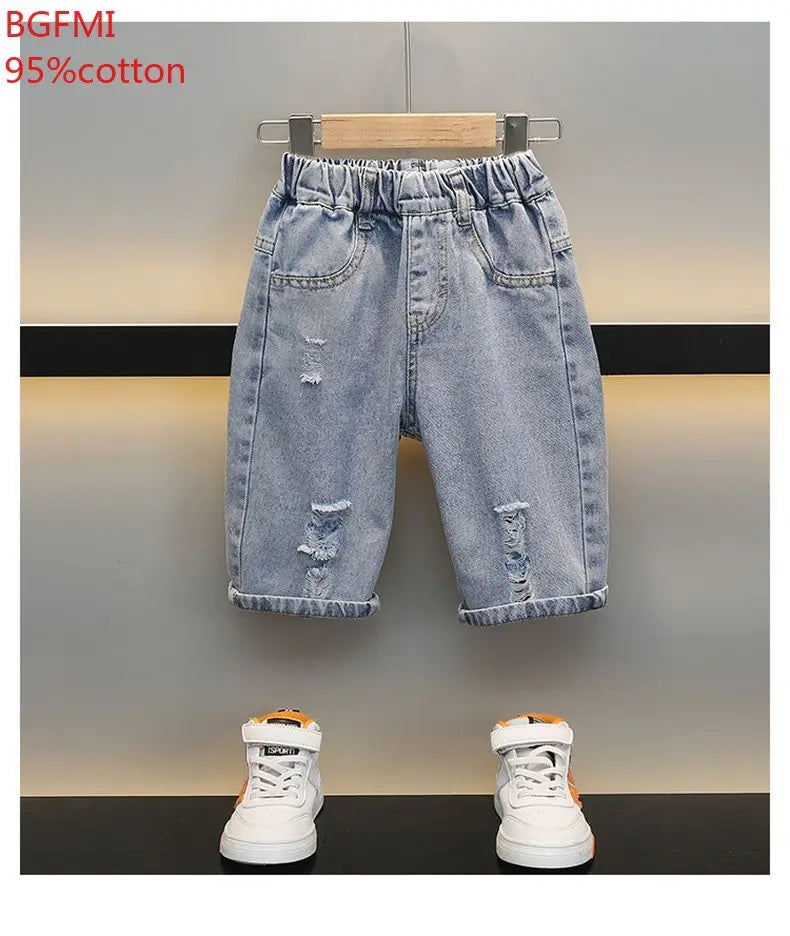 Children Clothing Korean Cotton Short Sleeve Print Shirt+Shorts Set for Toddler Boy Baby Summer Thin Casual Fashion Outfit