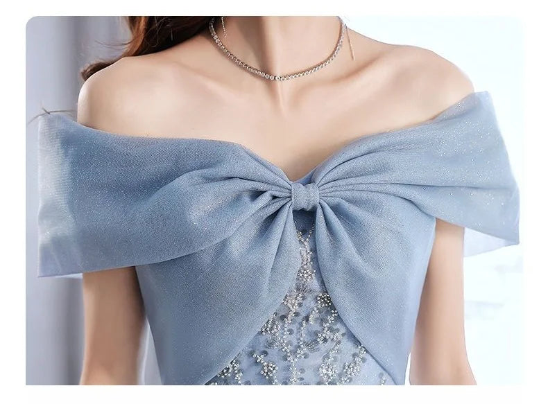 Birthday Party Evening Dresses Women Spring Summer New Slim Banquet Student Graduation Performance Dress Art Test Host Dress