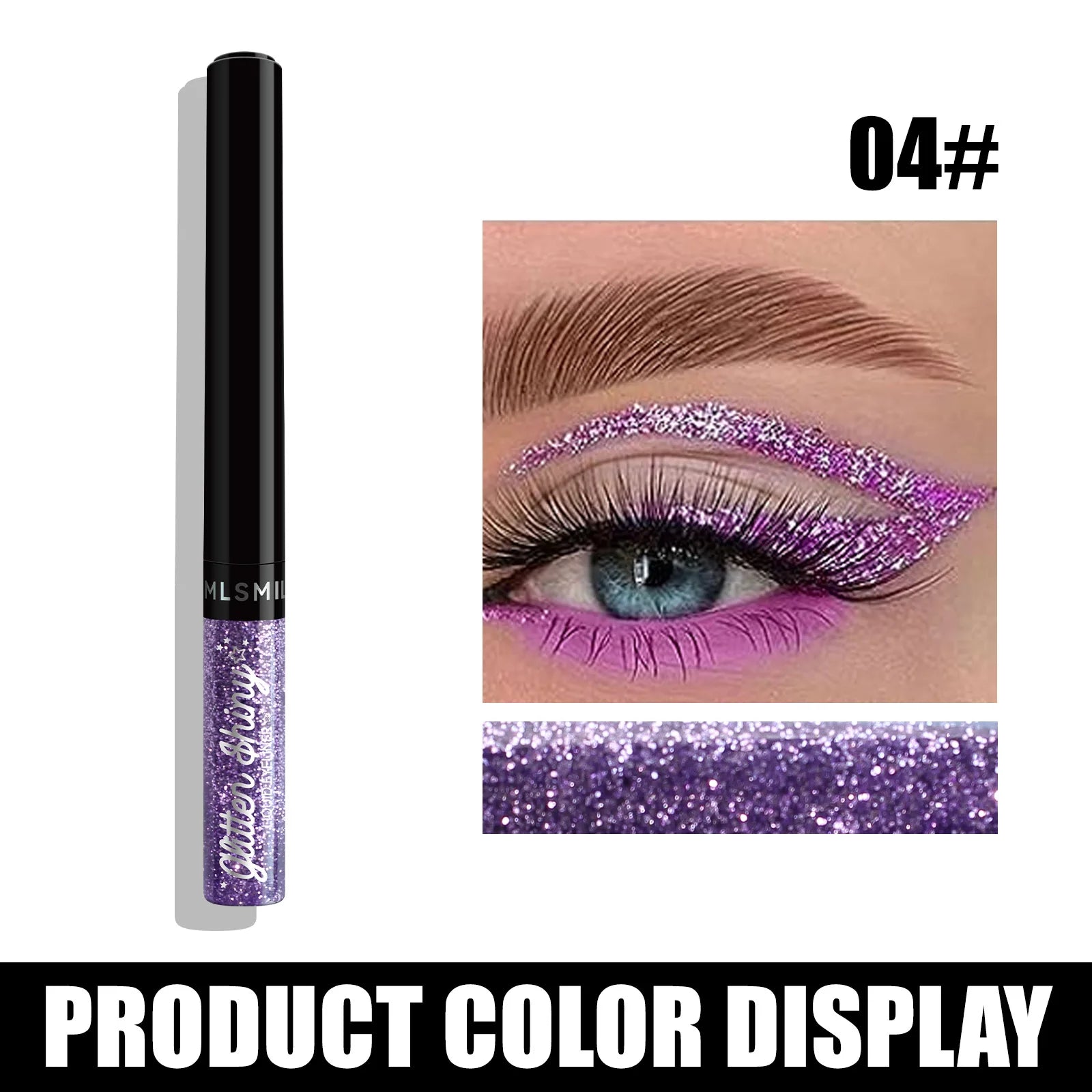 Colors Liquid Eyeliner Set Glitter Eye liner Pen Eye Makeup Quick Dry Eyeshadow Long lasting No Blooming Beauty Cosmetics