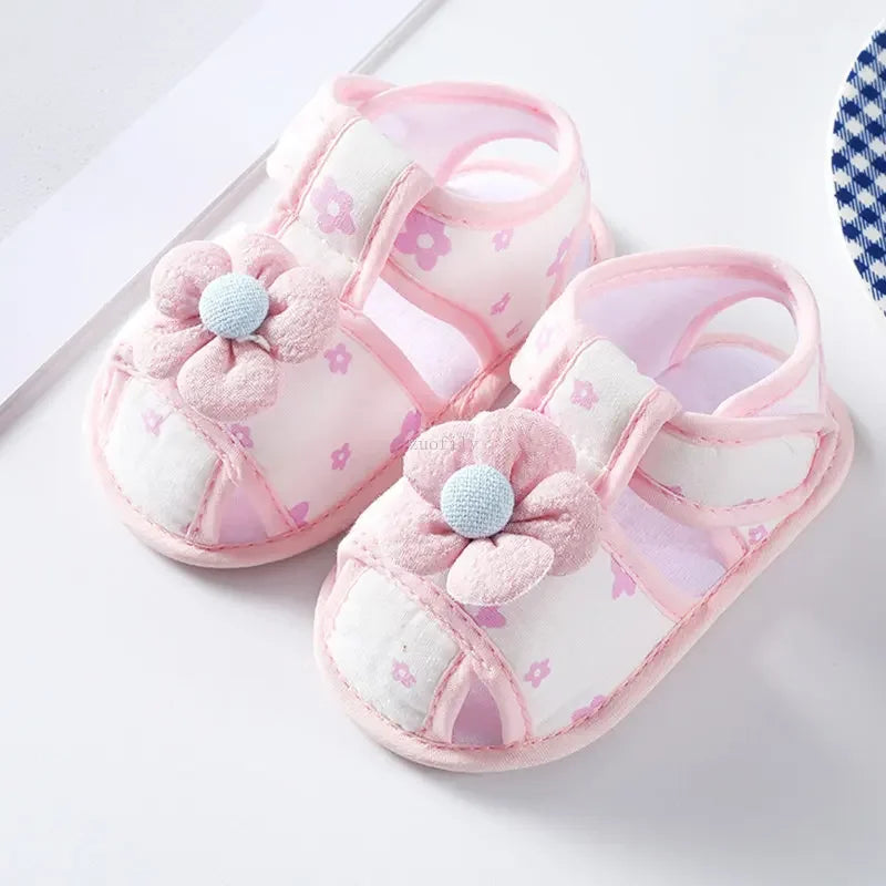Newborn Infant Baby Girl Princess Bowknot Sandal Sneakers Toddler Soft Crib Walkers Casual Shoes