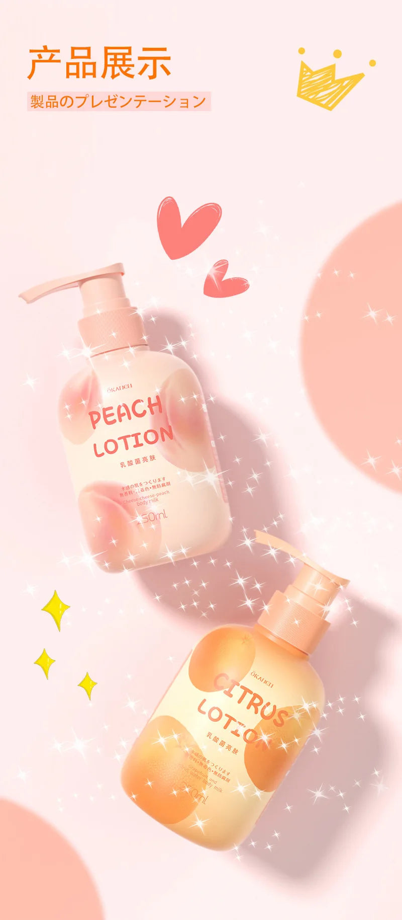 Niacinamide Body Milk Pomelo Citrus Lactic Acid Bacteria Brightening Body Cream Soft and Moisturizing Body Care