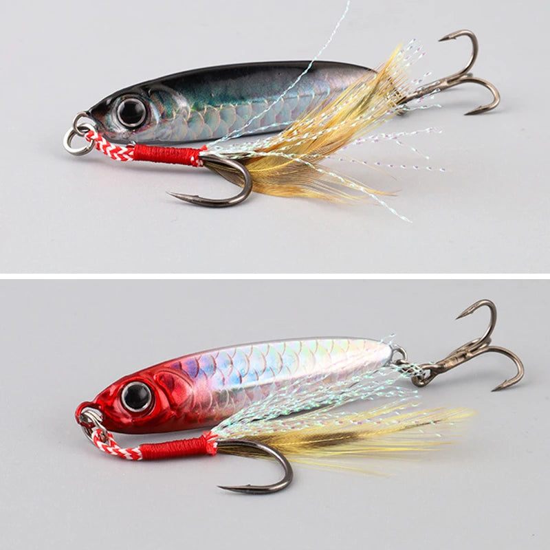 Metal Artificial Bait Jig 7g 10g 15g 20g 25g 30g Shore Casting Jigging lure Shore Casting Saltwater Fishing lure Bit
