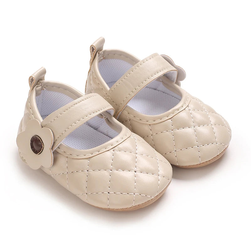 Baby Girl's Walking Shoes 3-6 Months Spring and Autumn Single Shoes Princess Shoes