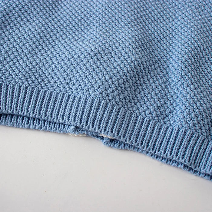 Winter Spring Baby Knitted Clothing Long Sleeved Floral Embroidery Knitting Coat Newborn Baby Girls Knitting Cardigan Sweater (Available)