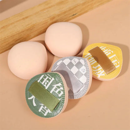 3pcs Mini Finger Puff Cosmetic Cushion Puff Concealer Foundation Detail Makeup Sponge Puff Set Professional Beauty Tools