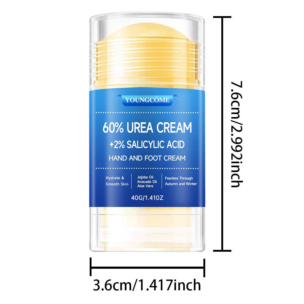 Urea Cream 60 Percent For Feet Plus 2% Salicylic Acid Foot Cream and Hand Cream Maximum Strength with Hyaluronic Acid,Tea Tree