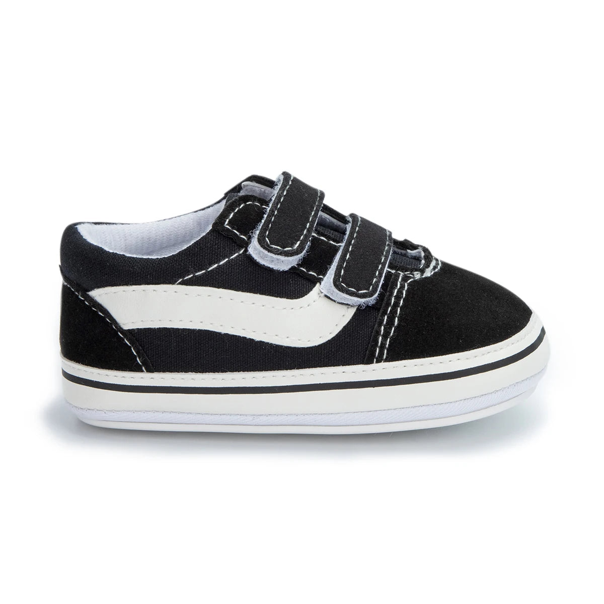 Baby Boy Girl Shoes Canvas Sneakers Non-slip Rubber Sole Plaid Streaks First Walkers Infant Baby Unisex Casual Shoes