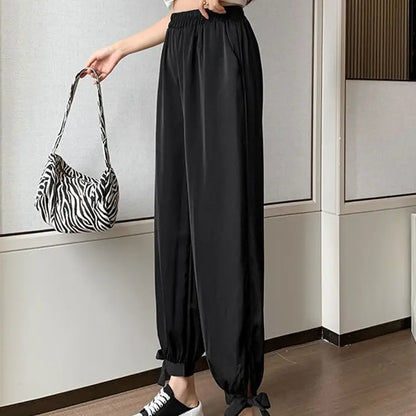 Women's Pants High Waist Outfits Quality New In Aesthetic Autumn Y2k Streetwear Harajuku All Medium Slacks Harem Female Trousers